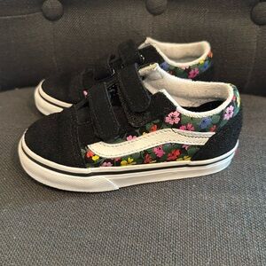 Toddler Size 8 Floral Vans